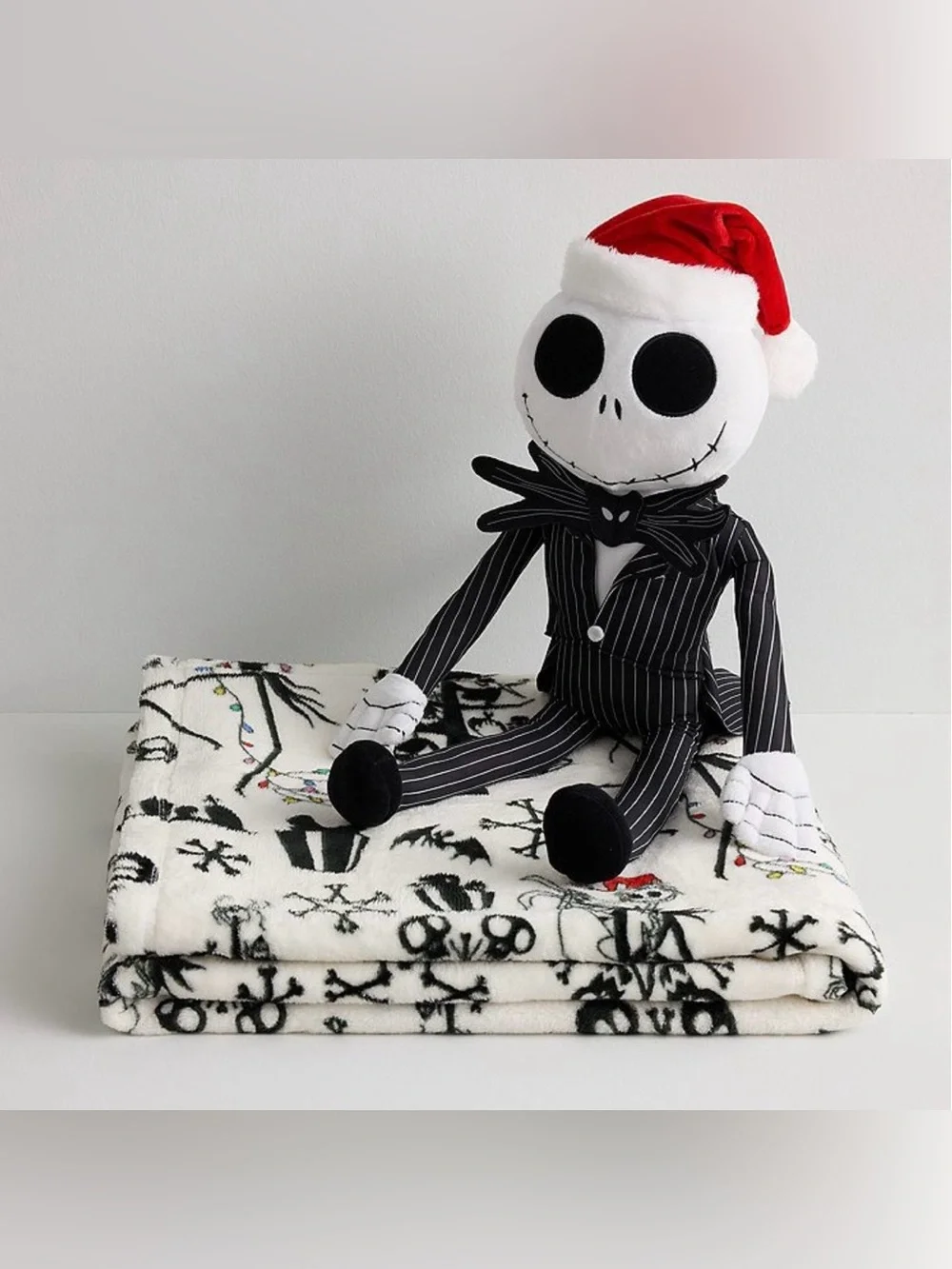 NEW Disney Nightmare Before Christmas Jack Skellington Buddy & Blanket 50”x60”
